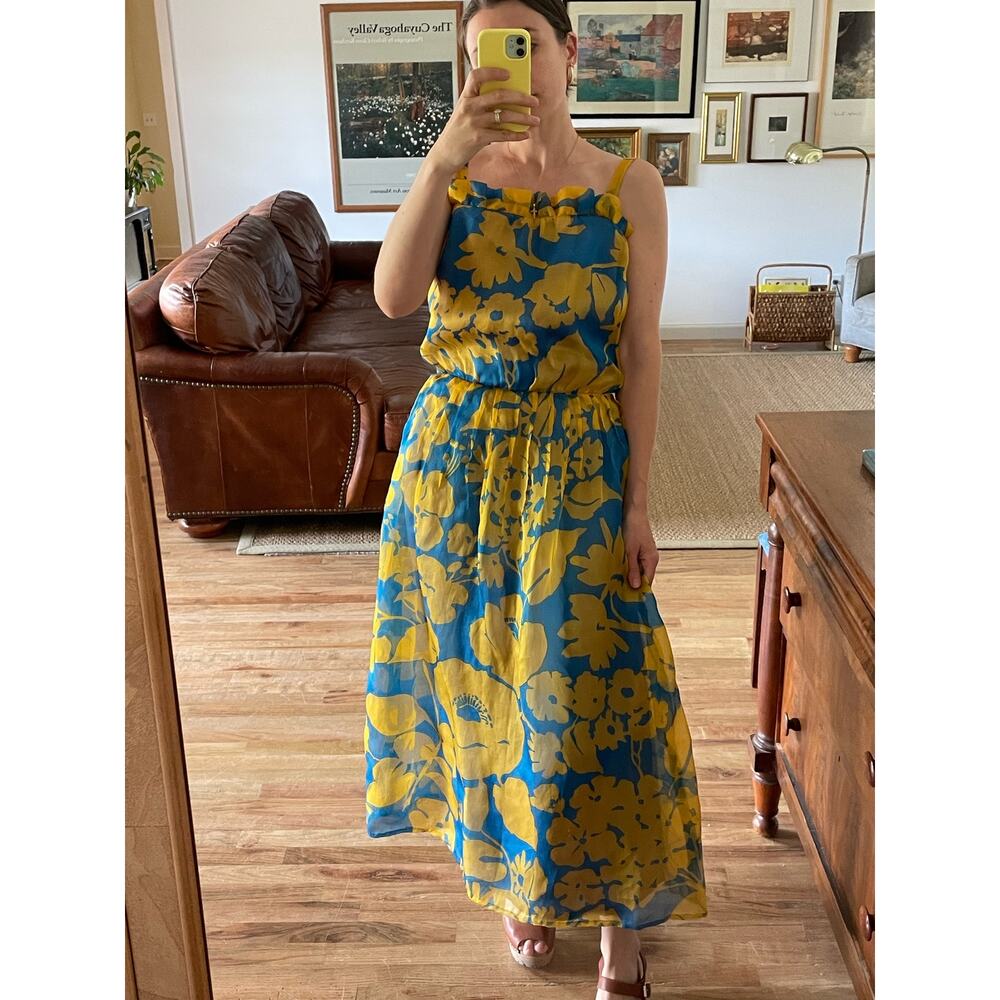 Vintage Gauze Floral Dress Size Small